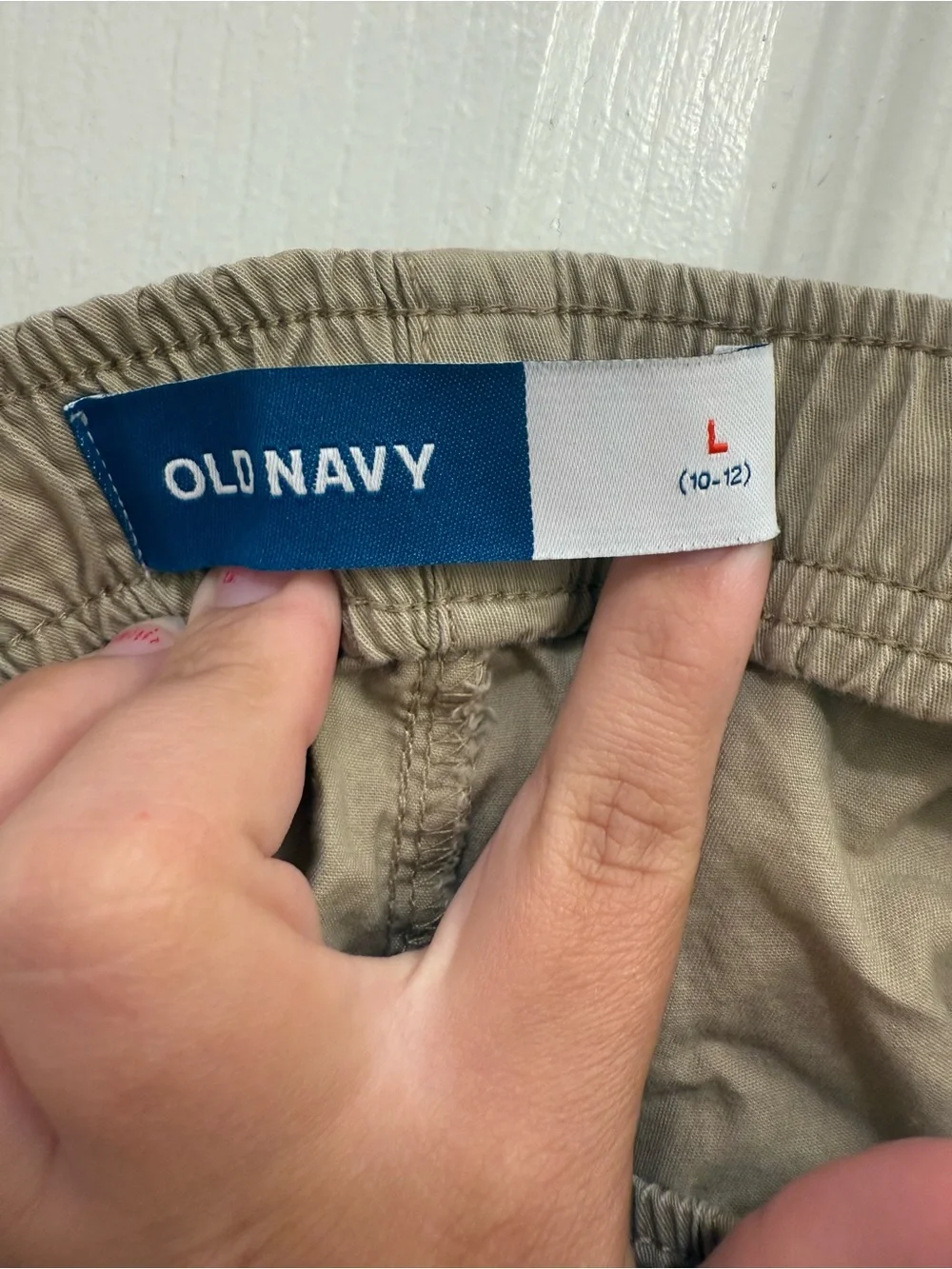 Old Navy Tan Drawstring Pull-On Shorts large